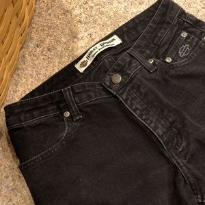 Harley Davidson Black Denim Jeans 6 Regular